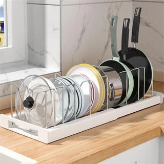 Sakerplus Expandable Pots And Pans Organizer