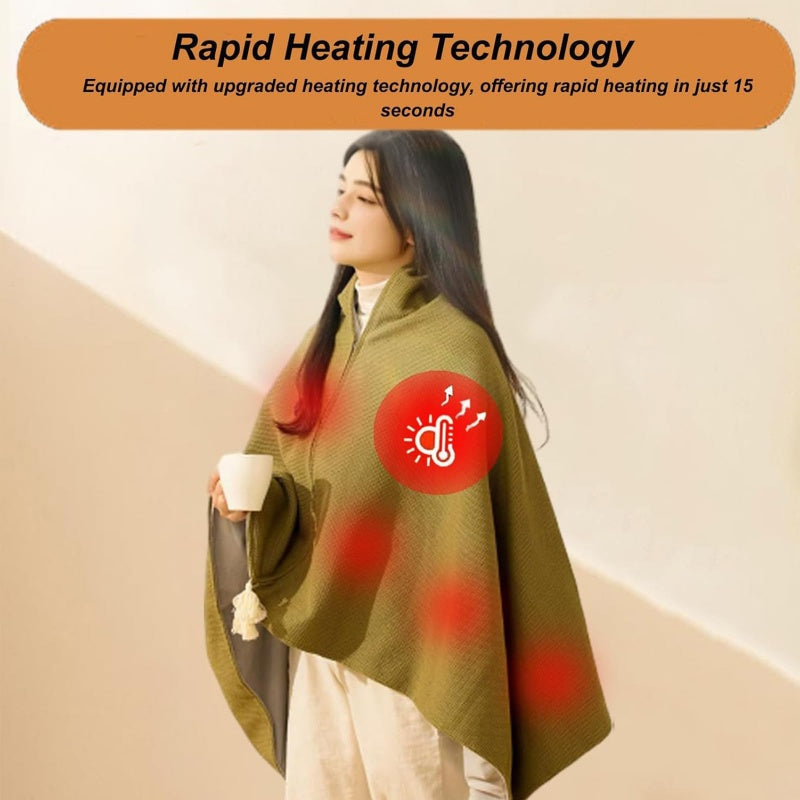 Sakerplus®  Portable USB Heated Shawl Wrap