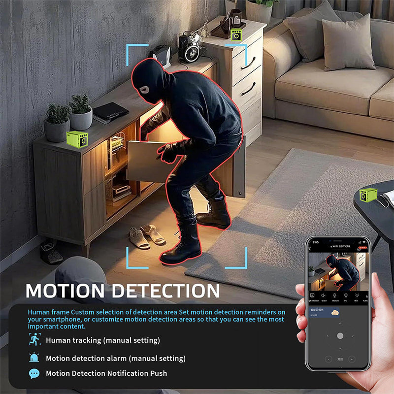 Sakerplus Mini Magnetic WiFi Security Camera