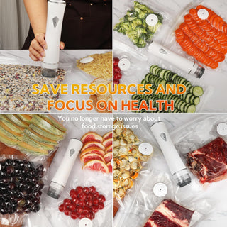 Sakerplus® Handheld Vacuum Sealer with Reusable Bags