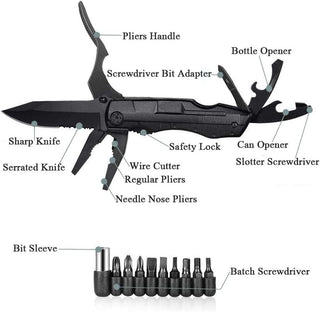 Sakerplus® 6 in 1 Stainless Steel Pocket Knife Pliers