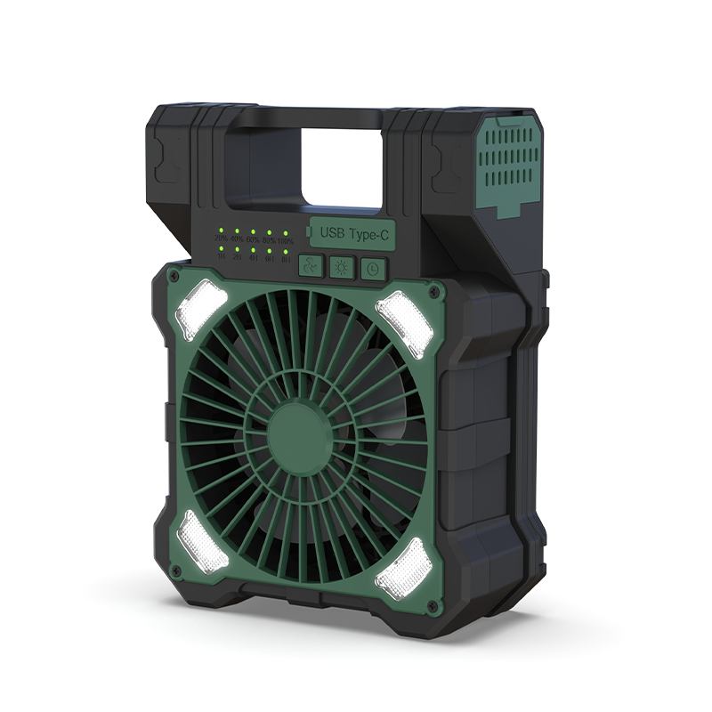 Sakerplus Solar Powered Portable Camping Fan