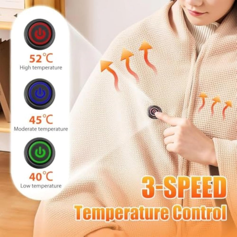 Sakerplus®  Portable USB Heated Shawl Wrap