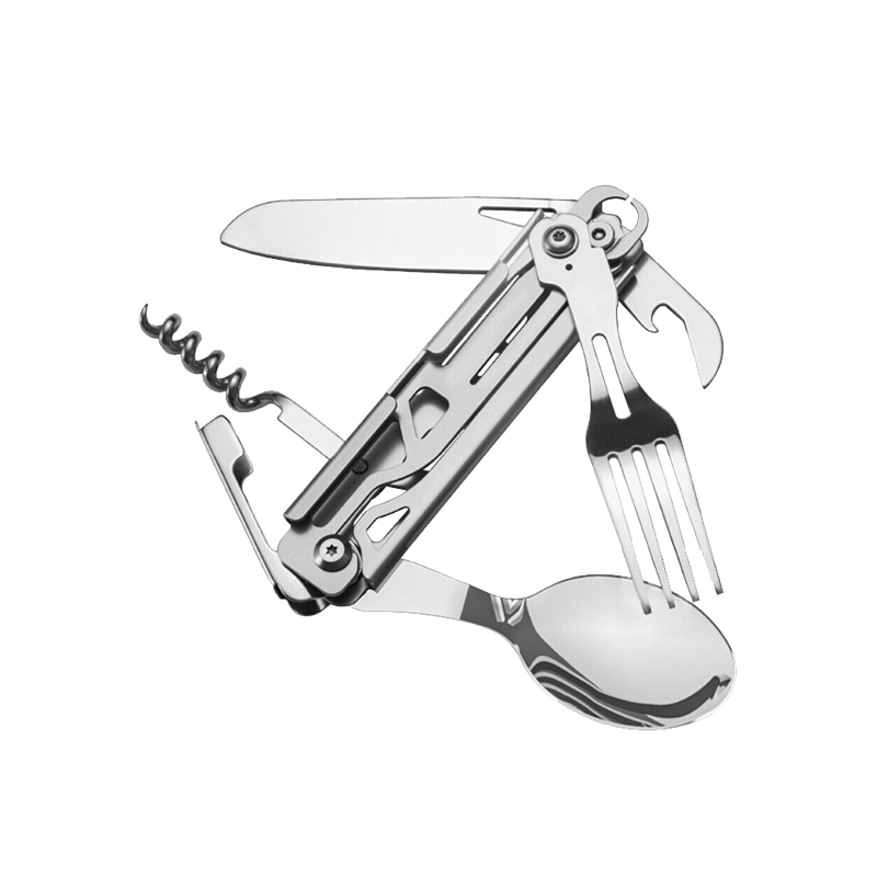 SAKER® 6-in-1 Camping Flatware Set