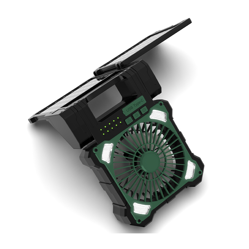 Sakerplus Solar Powered Portable Camping Fan