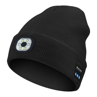 Sakerplus® Bluetooth Beanie with LED Light & Removable Speakers
