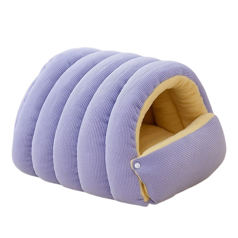Sakerplus Warm Corduroy Pet Cave Bed
