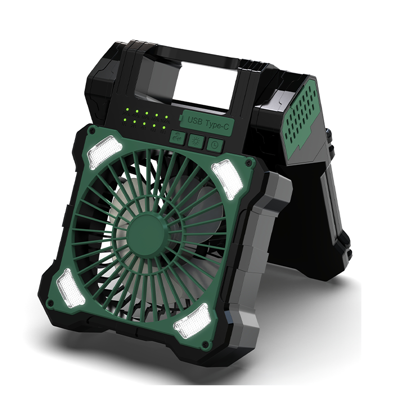 Sakerplus Solar Powered Portable Camping Fan