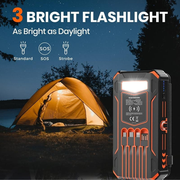 Sakerplus® Wireless Portable 30000 Solar Charger Power Bank