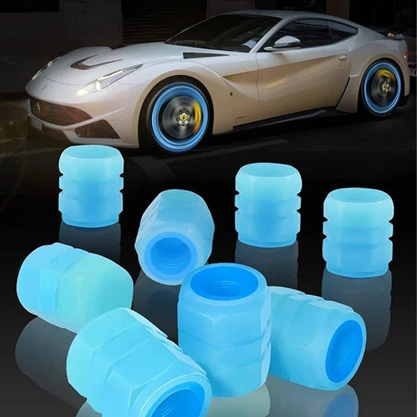 Sakerplus® Universal Fluorescent Tire Valve Caps (4 PCS/Set)