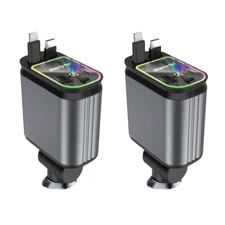 Sakerplus® 4 in 1 Retractable Car Charger