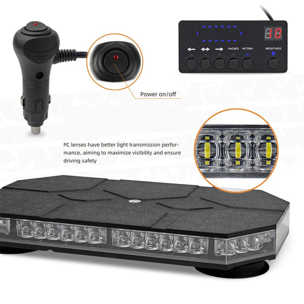 Sakerplus® LED Flashing Strobe Light Bar