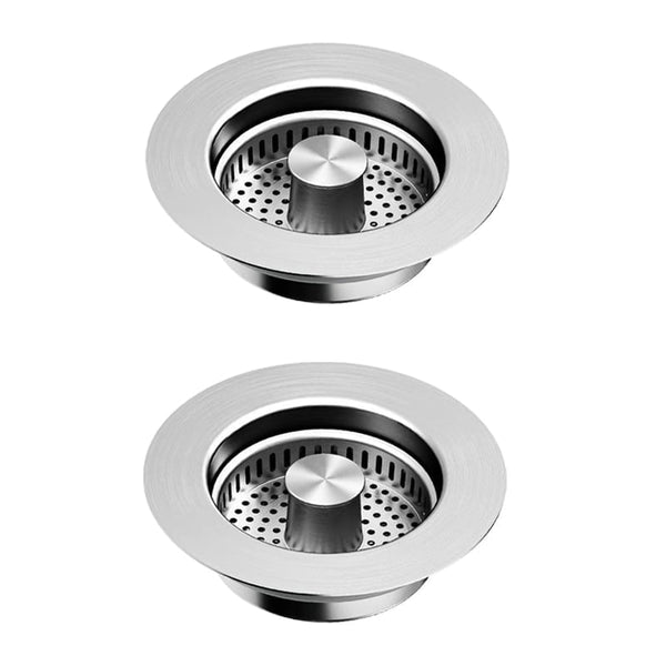 Sakerplus Upgraded 3-in-1 Kitchen Sink Drain Strainer