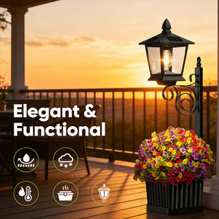 Sakerplus® Solar Planter Lamp Post Light