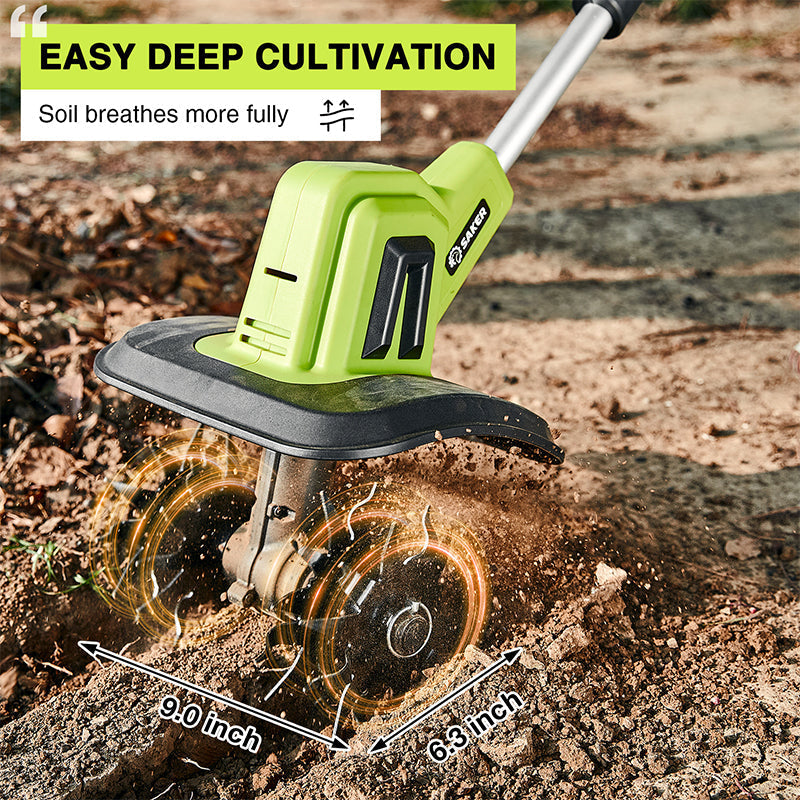 Sakerplus Lithium Battery Mini Tiller