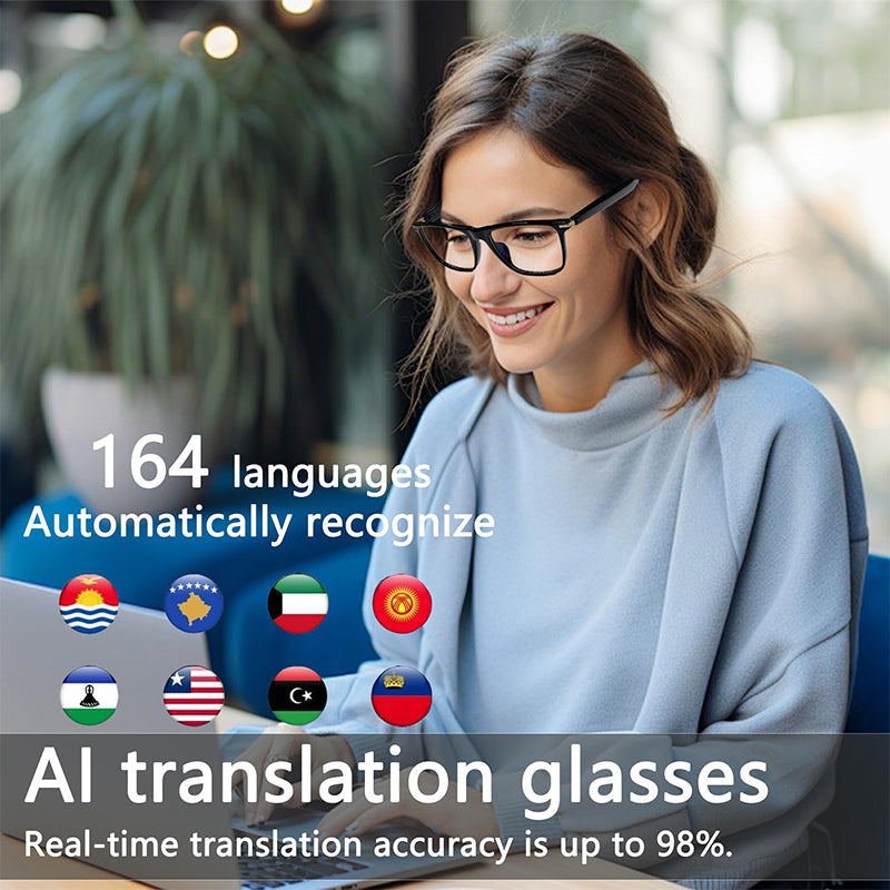 Sakerplus® AI Smart Translation Glasses