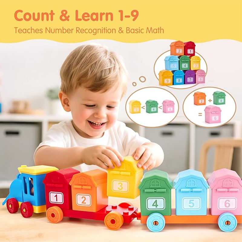 Sakerplus® Toddler Montessori Farm Learning Train Set