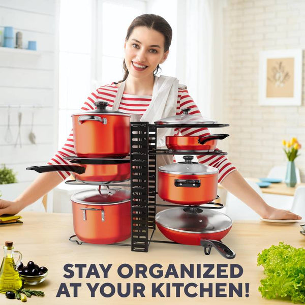 Sakerplus® Adjustable Pan Organizer
