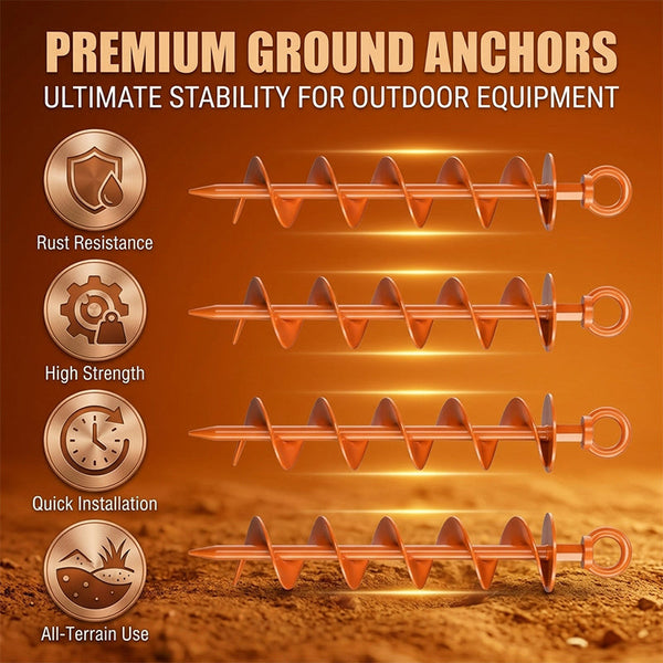 Sakerplus® Ground Anchor Screw In Spiral Anchors