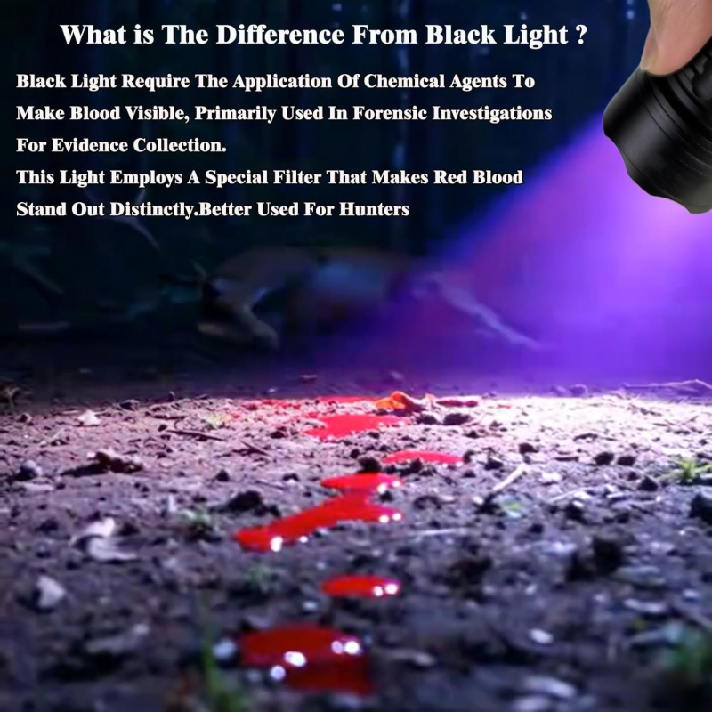 Sakerplus® Hunting Blood Tracking Flashlight