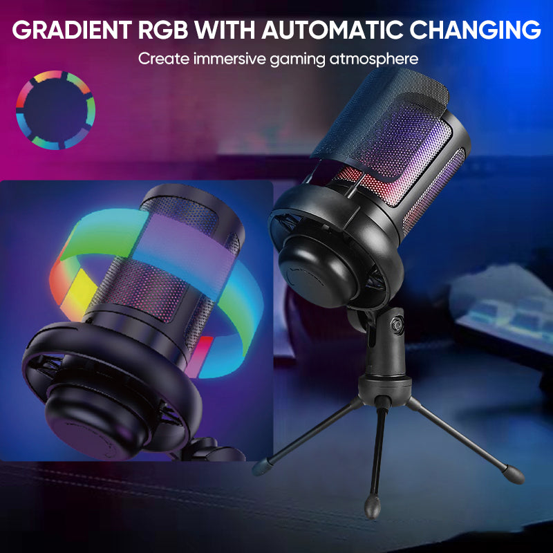 Sakerplus Gaming Microphone for Streaming Podcasts