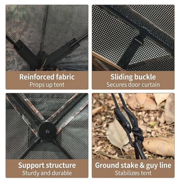 Sakerplus® See Through Ground Hunting Blind
