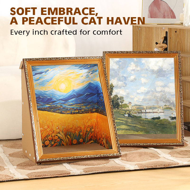 Sakerplus Art Frame Cat Bed House