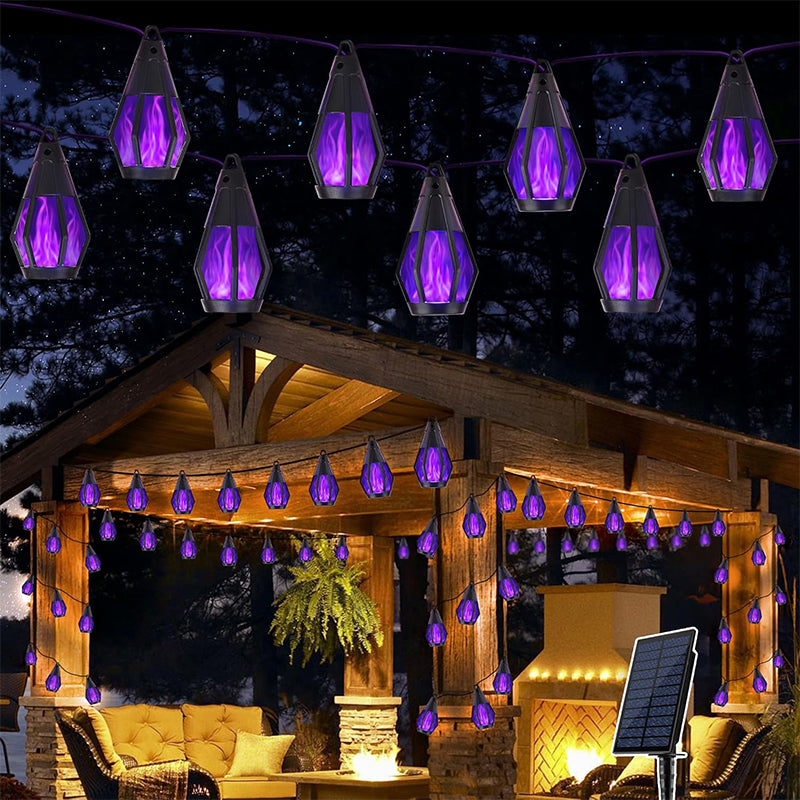 Sakerplus Solar Flickering Flame String Lights