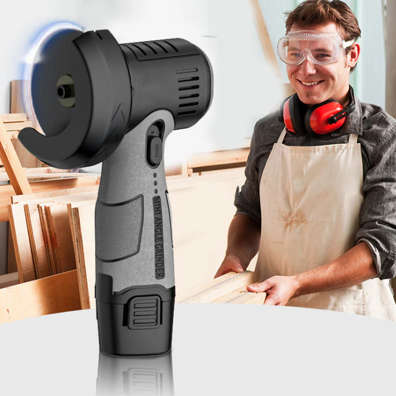 Sakerplus 12V Mini Angle Grinder with Cutting Disc