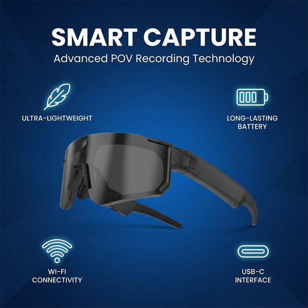 Sakerplus® Smart Cycling Camera Bluetooth Glasses