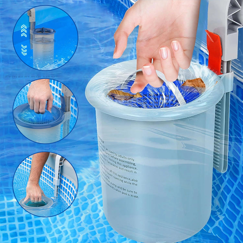 Sakerplus Floating Pool Skimmer with Mount Bracket