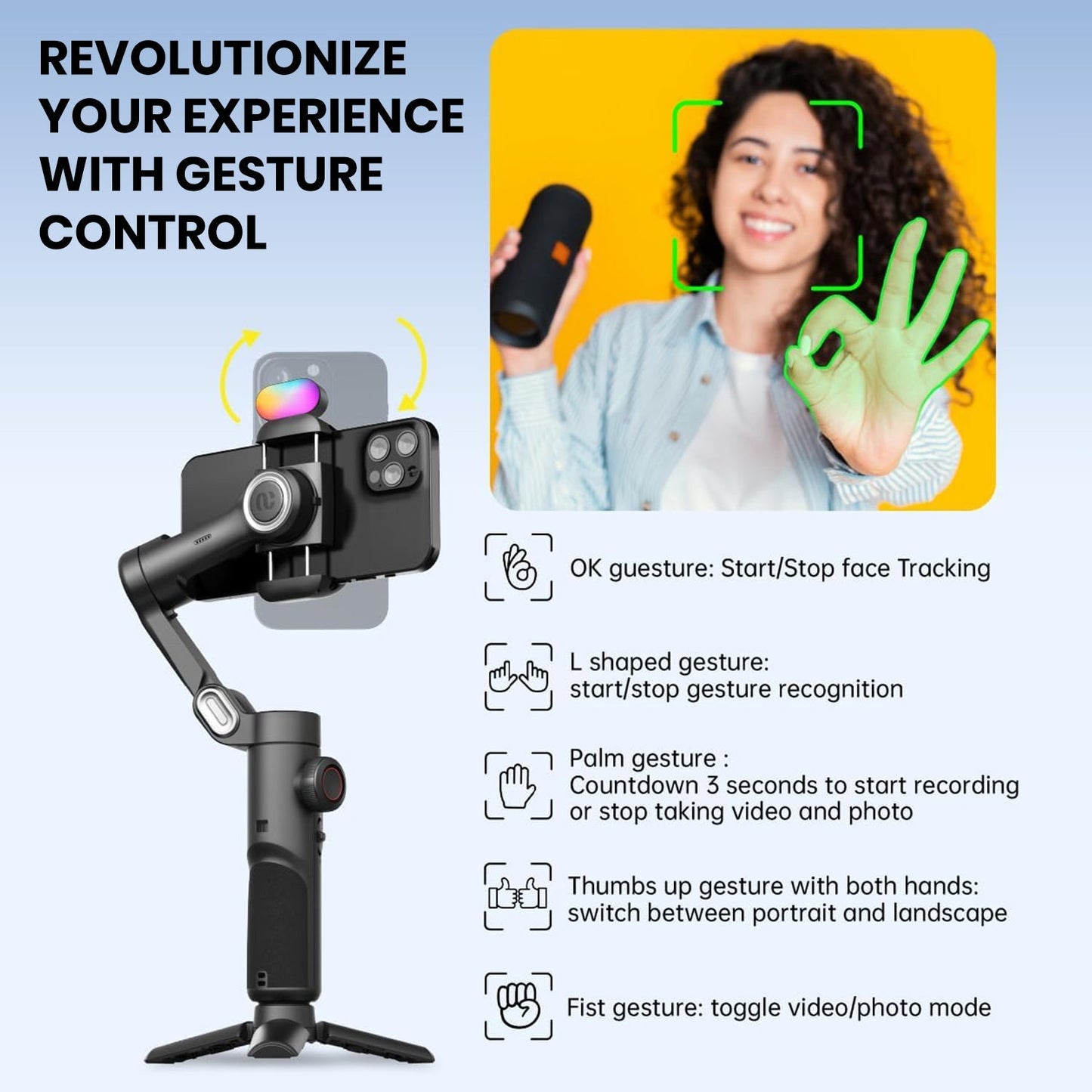 Saker Auto Face Tracking Tripod Stand