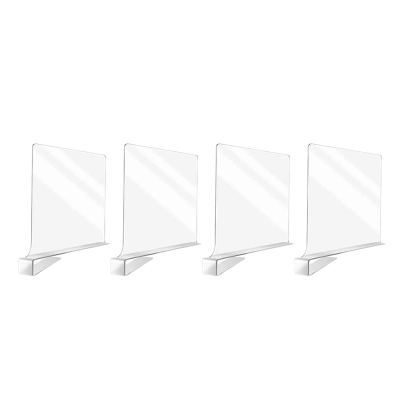 SAKER® Clear Acrylic Shelf Dividers for Closet Organization