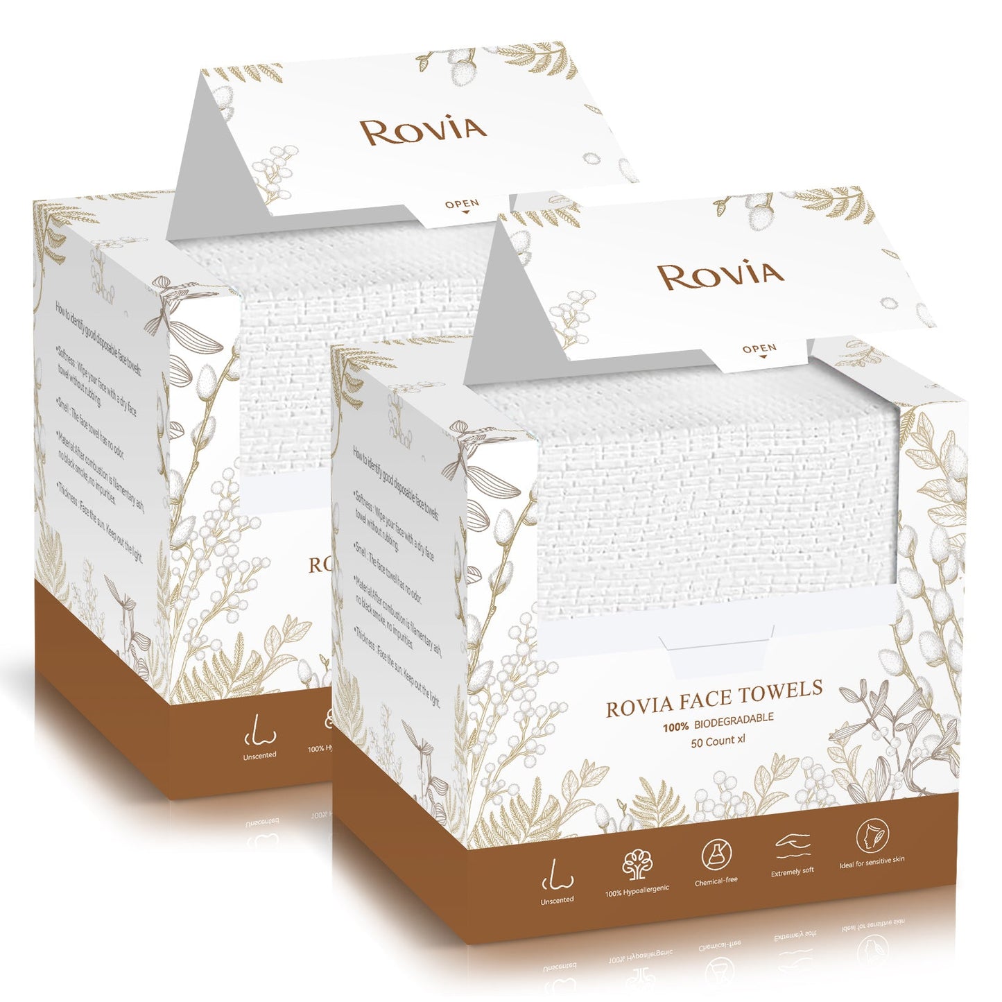 Rovia Disposable Face Towels