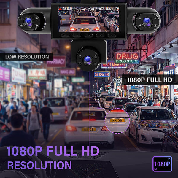 Sakerplus® Five Channel Wide Angle Dash Cam