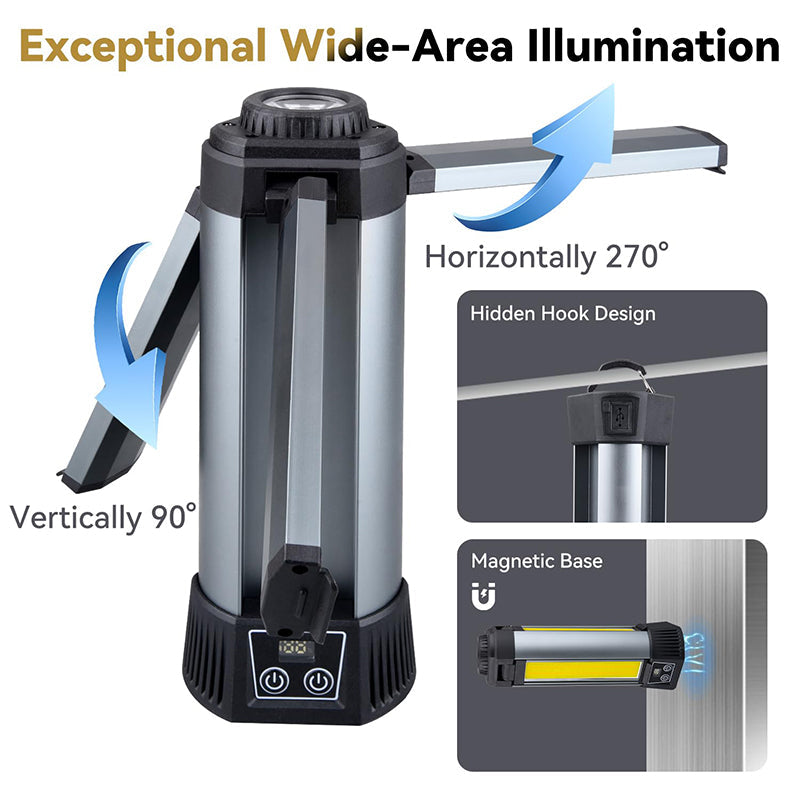 Sakerplus Upgraded Portable Camping Light with Bracket