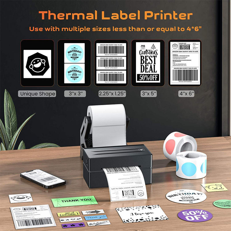 Sakerplus Wireless Bluetooth Label Printer