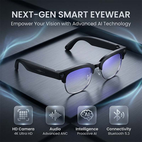 Sakerplus® AI Camera Glasses with Real-Time Translation