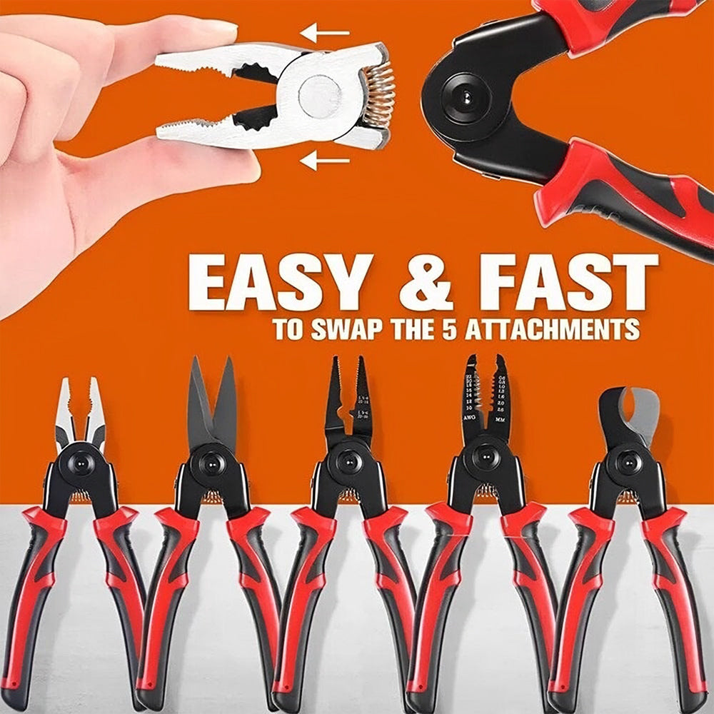 Saker 5 in 1 Wire Stripper Pliers Tools Set