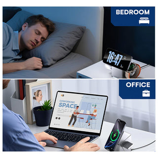 Sakerplus 3 in 1 Charging Station for Apple