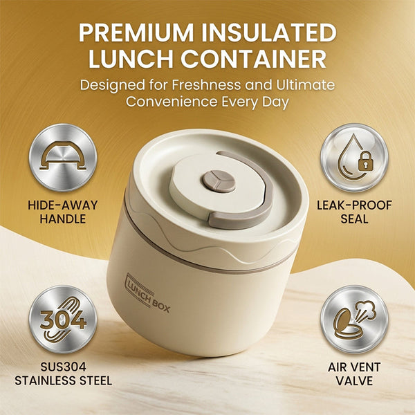 Sakerplus® Insulated Stainless Steel Bento Lunch Box