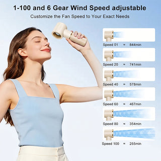 Sakerplus® Portable Handheld Rechargeable Personal Cooling Fan