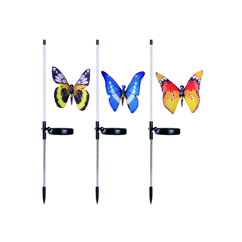 Solar Butterfly Stake Light, 3 Pack
