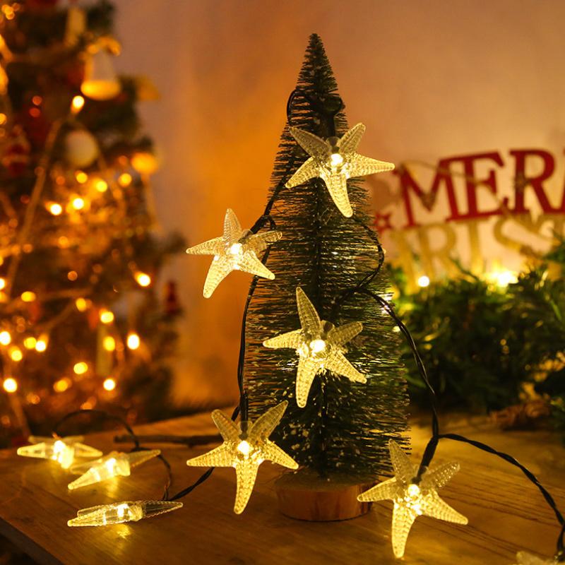 Saker Solar Power Starfish String Lights