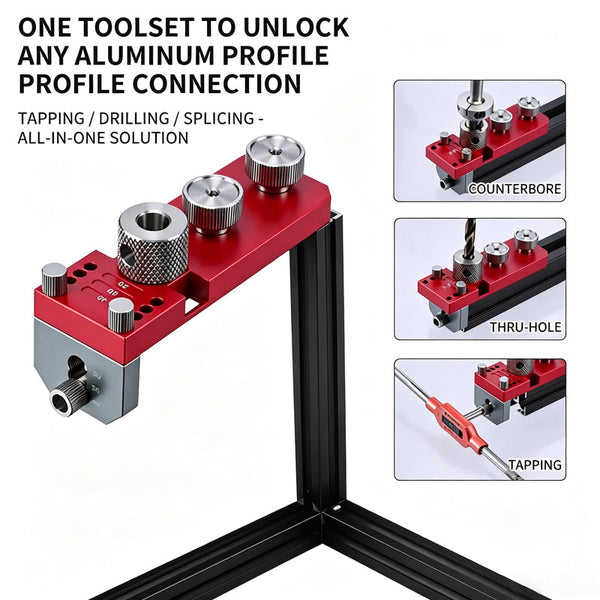 Sakerplus® Aluminum Profile Drilling Tapping Jig