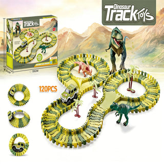Sakerplus® Dinosaur World Flexible Track Playset