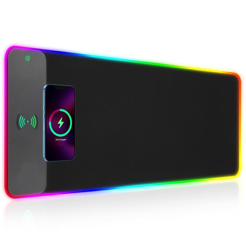 SAKER Wireless Charging RGB Gaming Mouse Pad