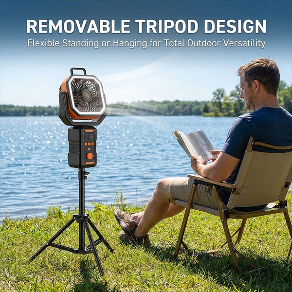 Sakerplus® Portable Rechargeable Camping Fan