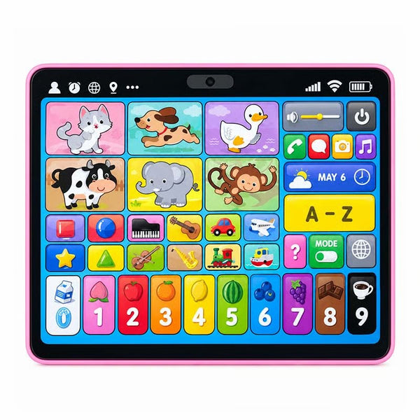 Sakerplus® Trilingual Interactive Learning Tablet Toy For Toddlers