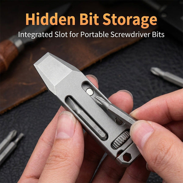 Sakerplus® Titanium Alloy Multifunction Pocket Pry Bar